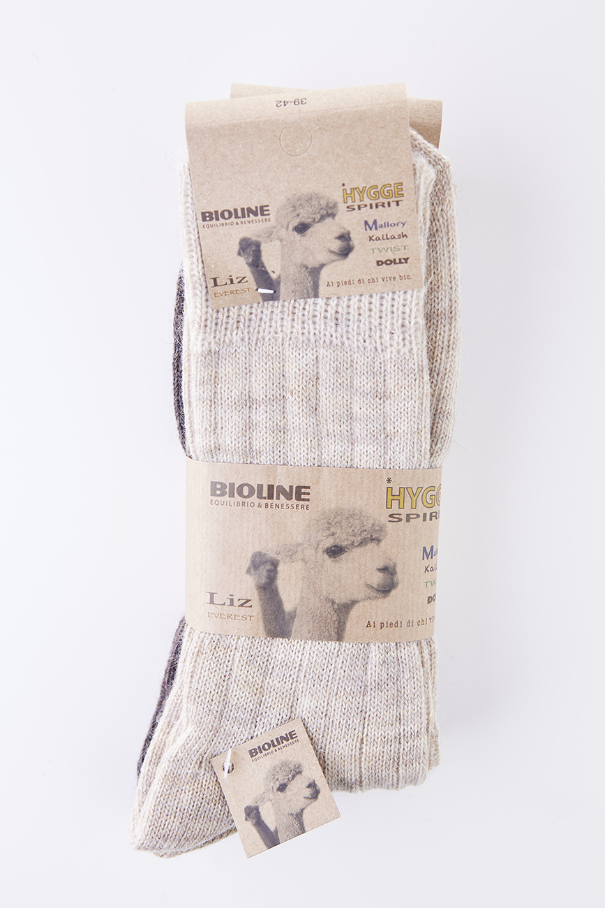 Mallory calze medie filato fino alpaca colori fibra base TERRA - immagine 7