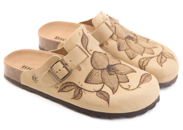 1900 Biscotto Pyrography Lotus flowers - Image 8