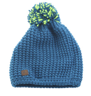 Blue Pon Pon Cap