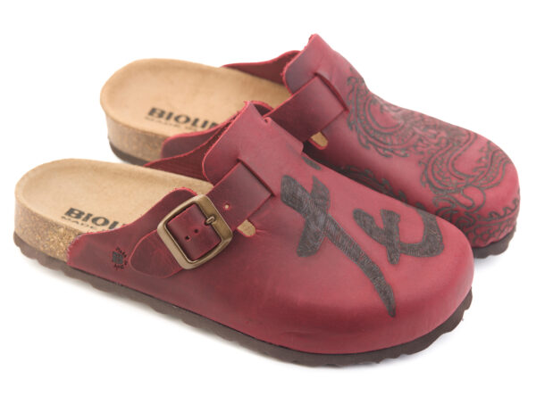 1900 Rosso Pirografia Dragone - immagine 4