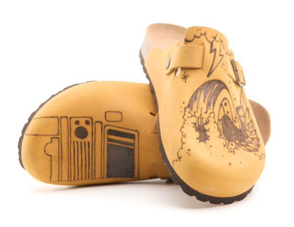 1900 Mais Pyrography Defender and Winged Wheel - Image 3