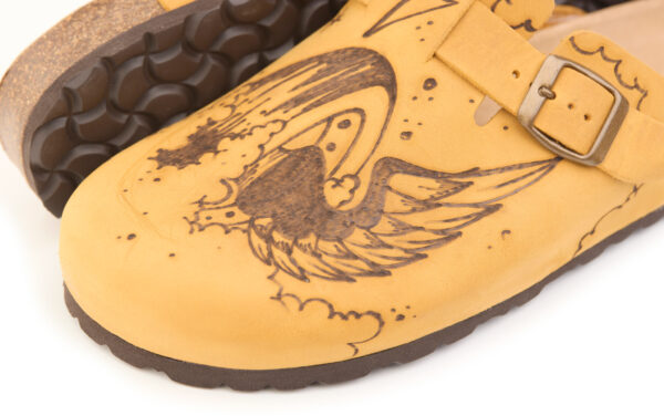 1900 Mais Pyrography Defender and Winged Wheel - Image 7