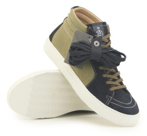 BUBBA Camoscio Nero/Canvas Verde